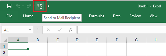 Microsoft Excel 中的“发送至邮件收件人”选项