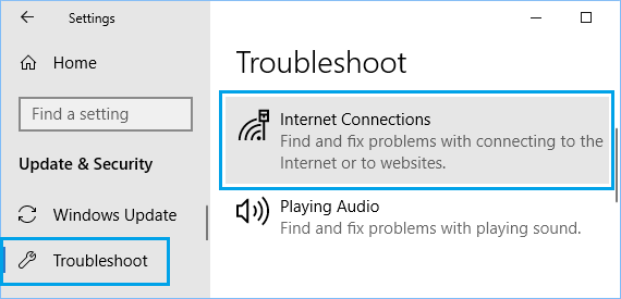 Windows 计算机上的 Internet 连接故障排除