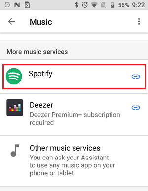 将 Spotify 设置为 Google Home 上的默认音乐播放器