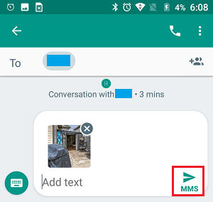 在 Android 手机上使用短信发送照片