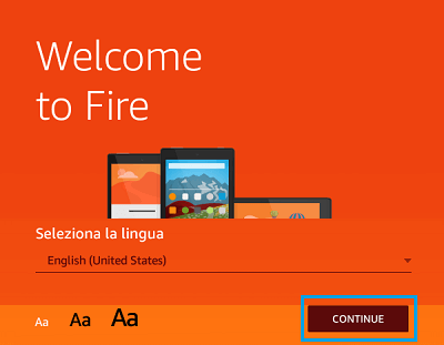 在 Kindle Fire 上选择语言