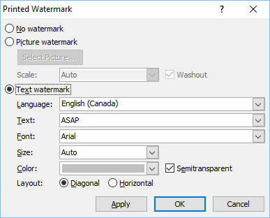 在 Microsoft Word 2010 和 2007 中设计自定义水印屏幕