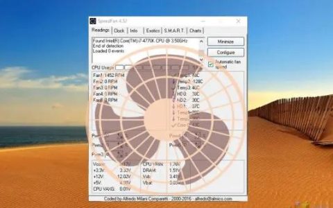 如何在Win10中使用SpeedFan进行风扇速度控制