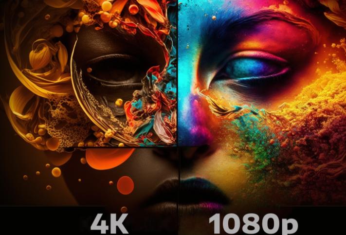 1080p对比4K画质那个更好，显示器分辨率对决！