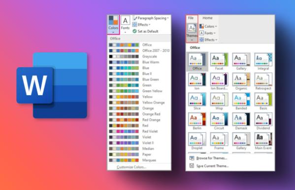 如何在Microsoft Word中创建自定义颜色集和主题