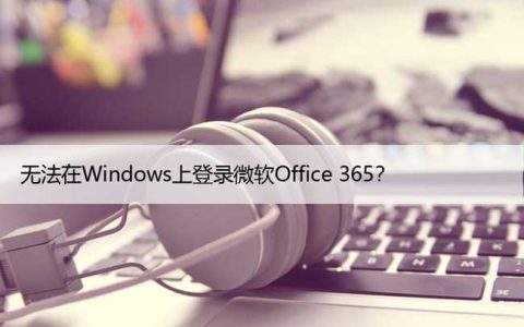 [已修复] 无法在Windows上登录微软Office 365？