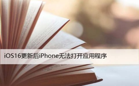 iOS16更新后iPhone无法打开APP应用（苹果技巧）