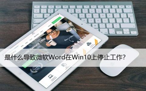 如何修复微软Word在Windows10上停止工作？