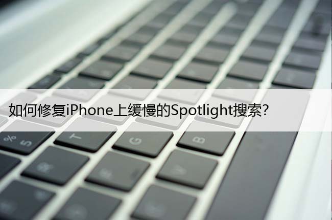 如何修复iPhone上缓慢的Spotlight搜索？