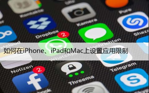 如何在iPhone、iPad和Mac上设置应用限制