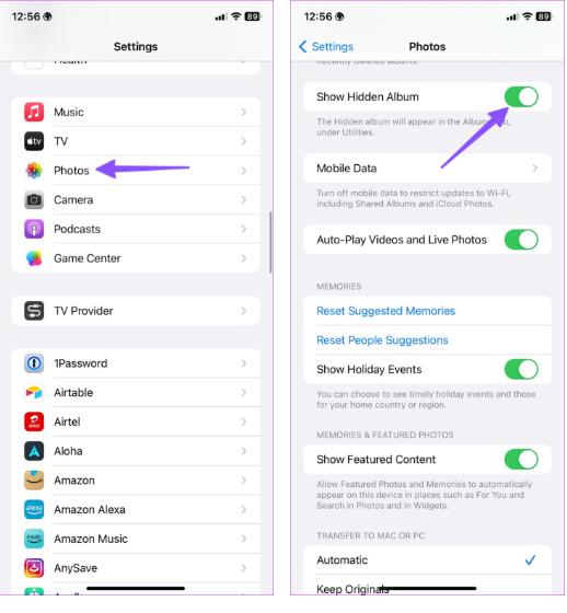 在iPhone和iPad上使用面容ID锁定照片，3种方法