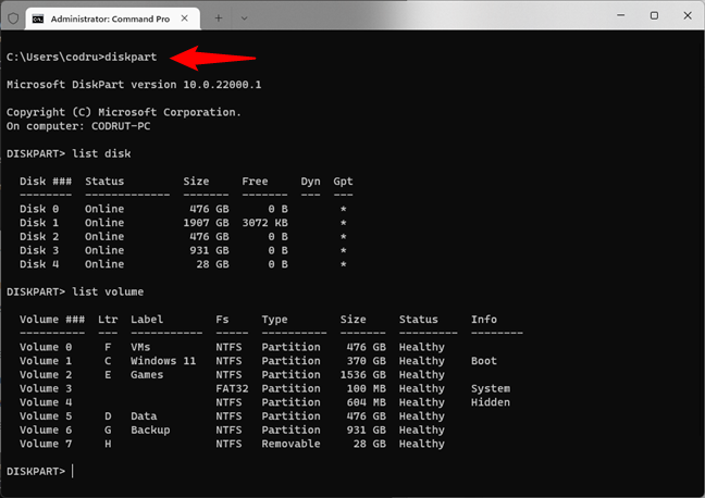 Windows CMD命令，20个CMD命令提示符列表