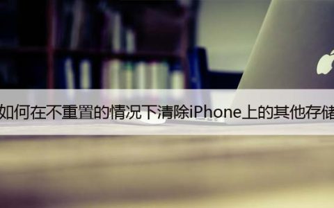 如何在不重置的情况下清除iPhone上的其他存储