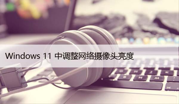 如何在Windows11中调整网络摄像头亮度