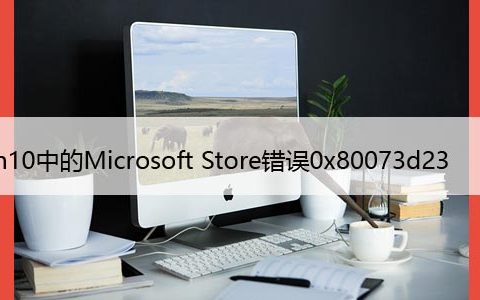 如何修复Windows10中的Microsoft Store错误0x80073d23