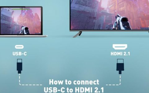 如何将USB-C连接到HDMI2.1？