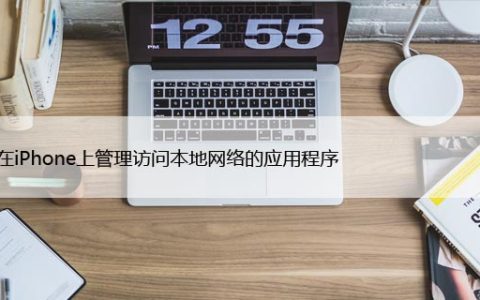 如何在iPhone上管理访问本地网络的应用程序