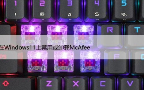 如何在Windows11上禁用或卸载McAfee