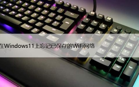 如何在Windows11上忘记已保存的WiFi网络