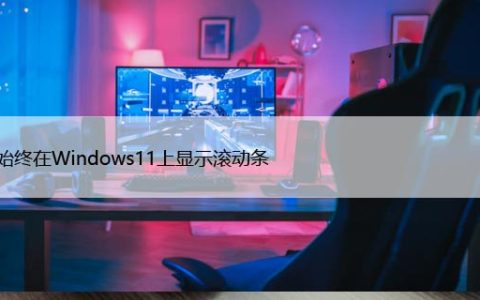 如何始终在Windows11上显示滚动条，设置详细教程