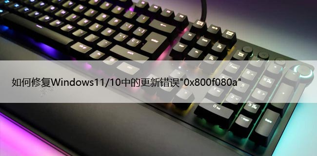 如何修复Windows11/10中的更新错误"0x800f080a"