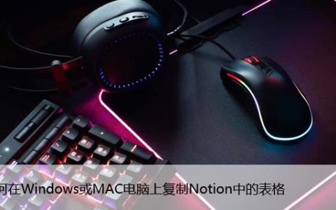 如何在Windows或MAC电脑上复制Notion中的表格