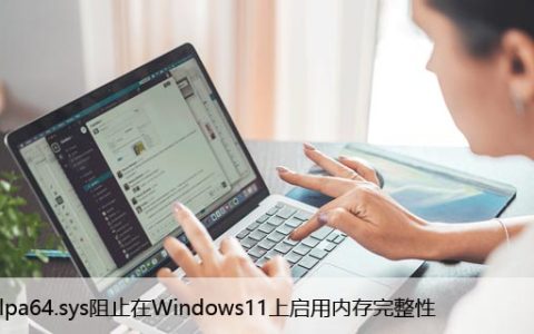 PxHlpa64.sys阻止在Windows11上启用内存完整性