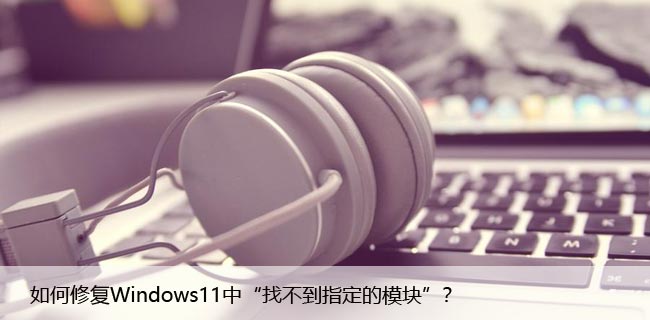 如何修复Windows11中“找不到指定的模块”？