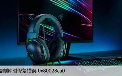 错误”0x80028ca0“复制库时的故障排除和修复