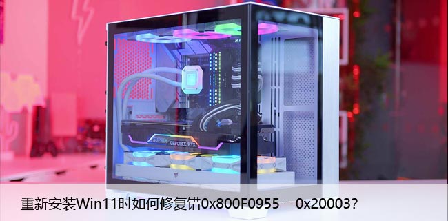 重新安装Win11时如何修复错0x800F0955 – 0x20003？