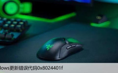修复：Windows更新错误代码0x8024401f