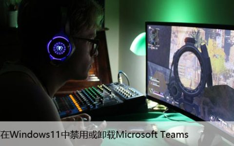 如何在Windows11中禁用或卸载Microsoft Teams