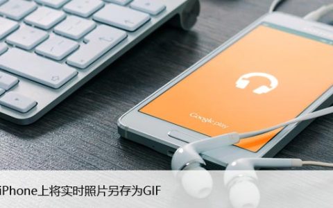 如何在iPhone上将实时照片另存为GIF