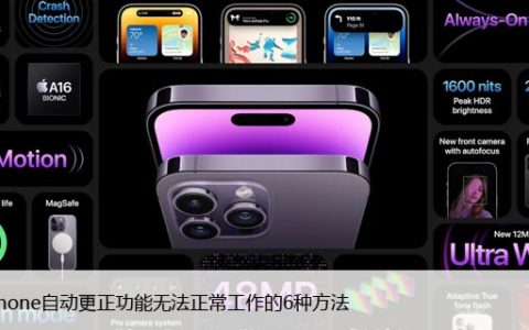 修复iPhone自动更正功能无法正常工作的6种方法