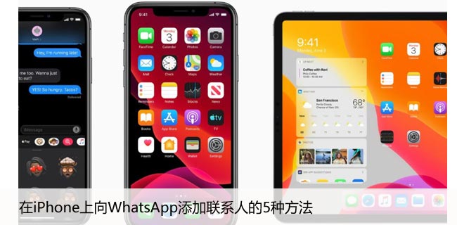 在iPhone上向WhatsApp添加联系人的5种方法