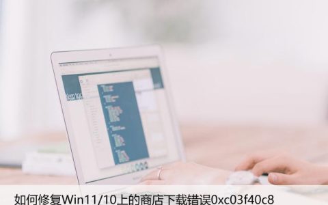 如何修复Win11/10上的商店下载错误0xc03f40c8