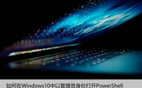 如何在Windows10中以管理员身份打开PowerShell