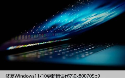 修复Windows11/10更新错误代码0x800705b9