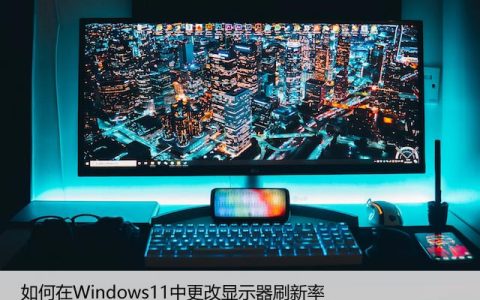 如何在Windows11中更改显示器刷新率