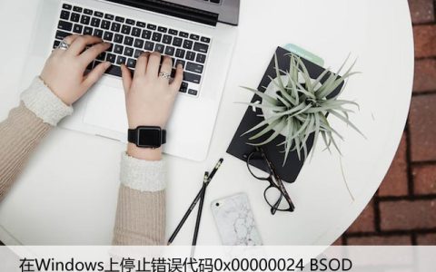 修复：在Windows上停止错误代码0x00000024 BSOD