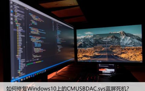 如何修复Windows10上的CMUSBDAC.sys蓝屏死机？