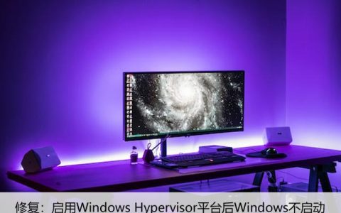 修复：启用Windows Hypervisor平台后Windows不启动