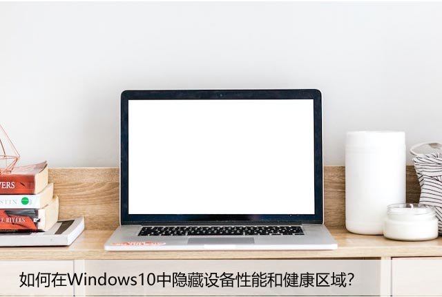 如何在Windows10中隐藏设备性能和健康区域？