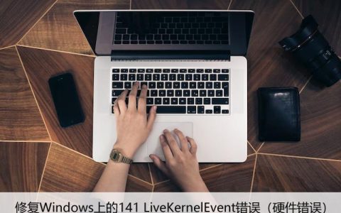 修复Windows上的141 LiveKernelEvent错误（硬件错误）