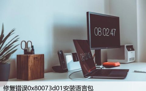 0x80073d01错误导致语言包安装失败，如何解决?