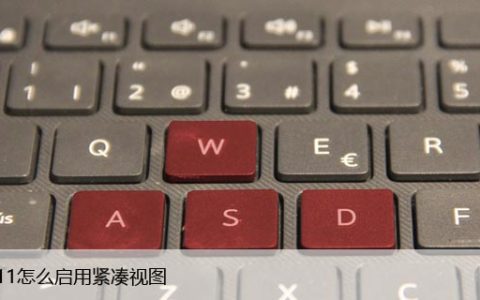 Win11如何调整为紧凑模式，启用或禁用紧凑视图