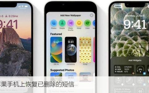 在苹果手机上恢复已删除的短信，iPhone上有妙招！