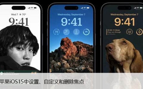 如何在苹果iOS15中设置、自定义和删除焦点