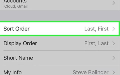 如何在iPad上按名字或姓氏对联系人进行排序