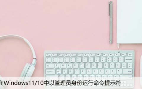 如何在Windows11/10中以管理员身份运行命令提示符